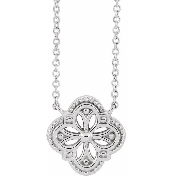 Vintage-Inspired Clover Necklace Hopman Jewelers Elkhart, IN