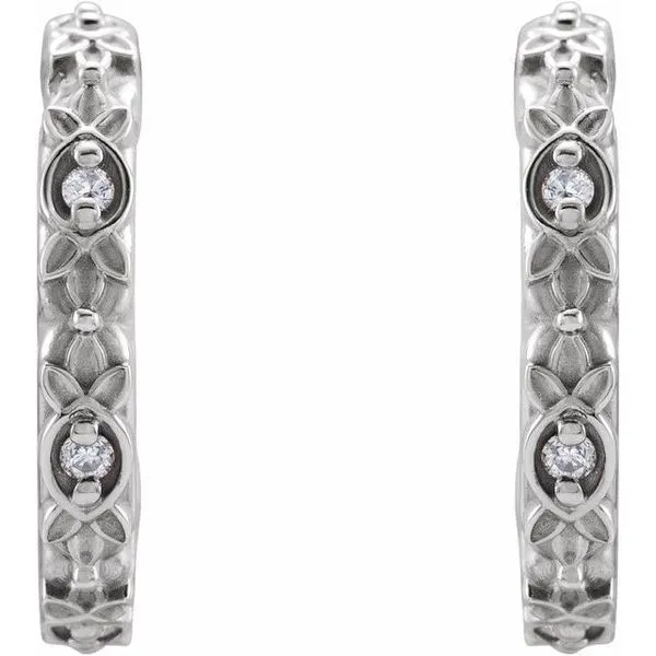 Vintage-Inspired J-Hoop Earrings Image 2 Jewelry Design Studio Jensen Beach, FL