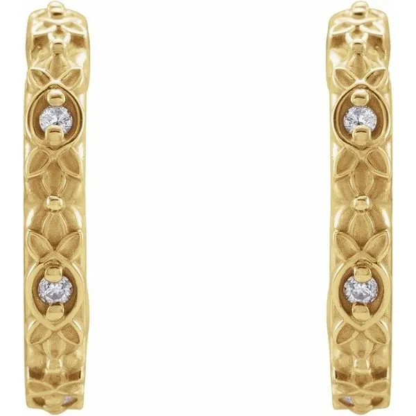 Vintage-Inspired J-Hoop Earrings Image 2 Jewelry Design Studio Jensen Beach, FL