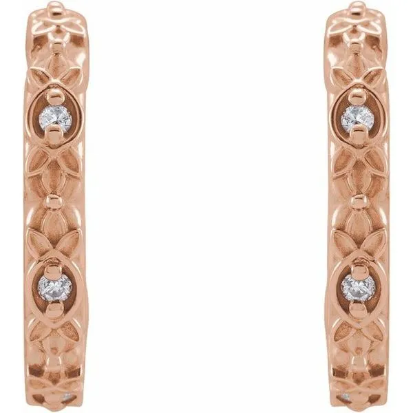 Vintage-Inspired J-Hoop Earrings Image 2 Hopman Jewelers Elkhart, IN