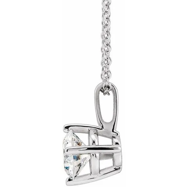 Solitaire Necklace Image 2 Rick's Jewelers California, MD
