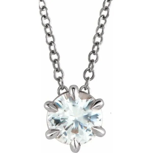 Solitaire Necklace or Slide Pendant Linwood Custom Jewelers Linwood, NJ