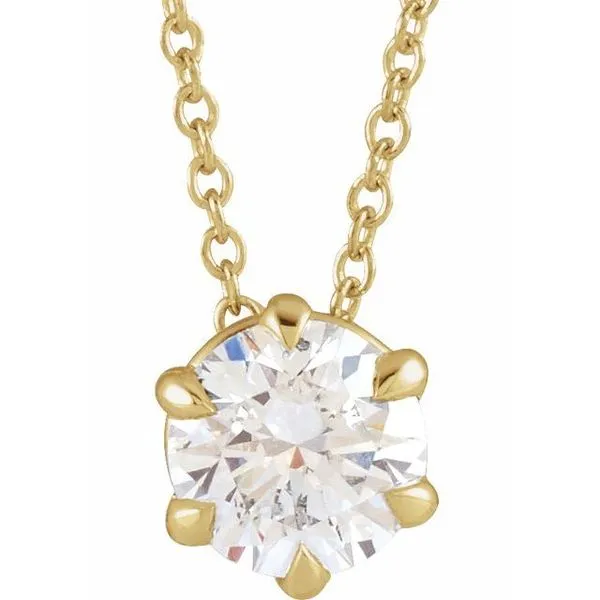 Solitaire Necklace or Slide Pendant Long Jewelers Chesapeake, VA
