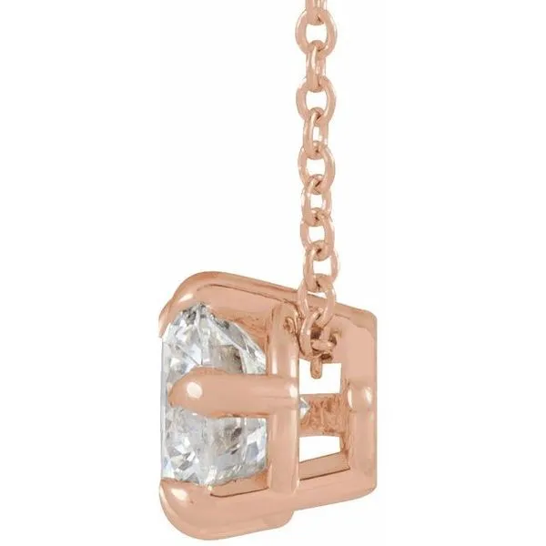 Solitaire Necklace or Slide Pendant Image 2 Hopman Jewelers Elkhart, IN