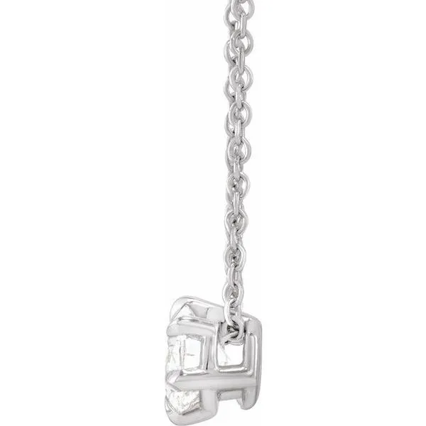 Solitaire Necklace or Slide Pendant Image 2 Hopman Jewelers Elkhart, IN