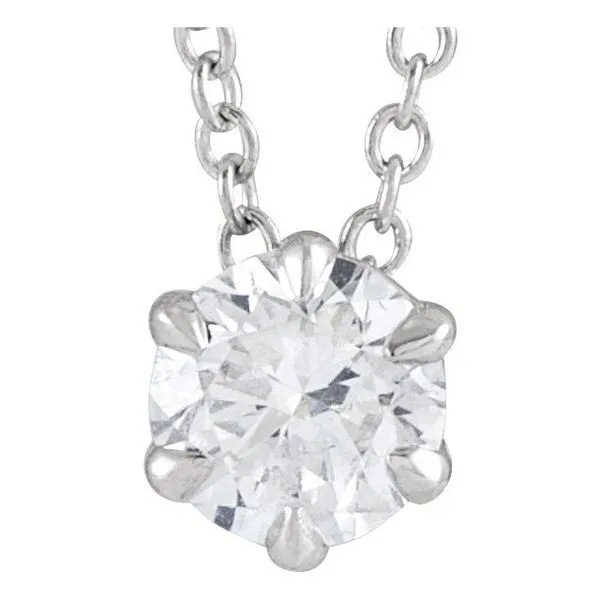 Solitaire Necklace or Slide Pendant Hopman Jewelers Elkhart, IN