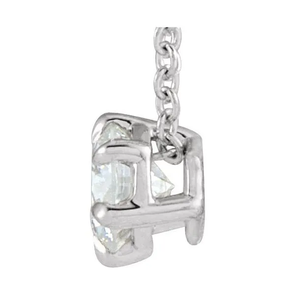 Solitaire Necklace or Slide Pendant Image 2 Hopman Jewelers Elkhart, IN