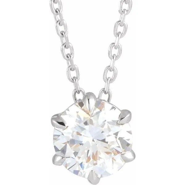Solitaire Necklace or Slide Pendant James & Williams Jewelers Berwyn, IL