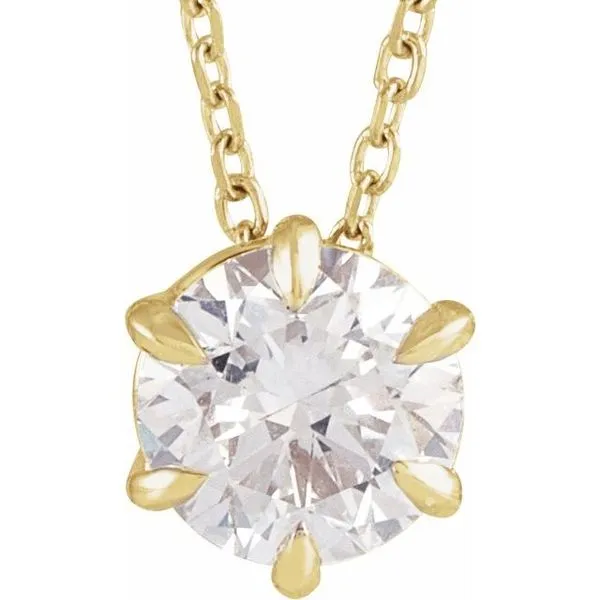 Solitaire Necklace or Slide Pendant James & Williams Jewelers Berwyn, IL