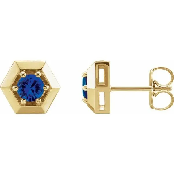 Round 3-Prong Geometric Earrings Comstock Jewelers Edmonds, WA