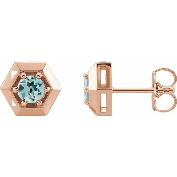 Round 3-Prong Geometric Earrings James & Williams Jewelers Berwyn, IL