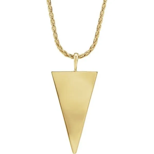 Engravable Geometric Necklace J. Meredith Jewelers Delafield, WI