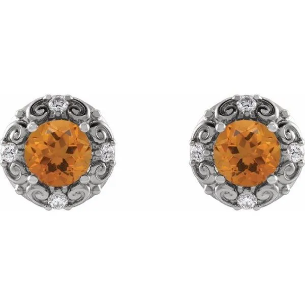 Round 4-Prong Halo-Style Earrings Image 2 Moseley Diamond Showcase Inc Lexington, SC