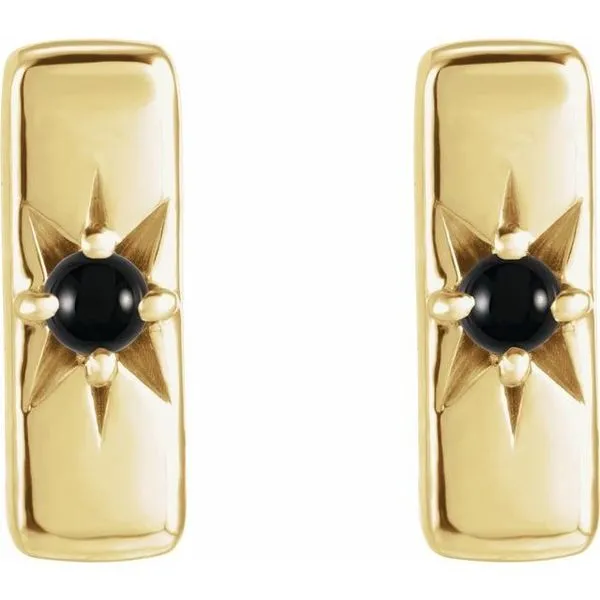 Accented Bar Earrings Image 2 James & Williams Jewelers Berwyn, IL