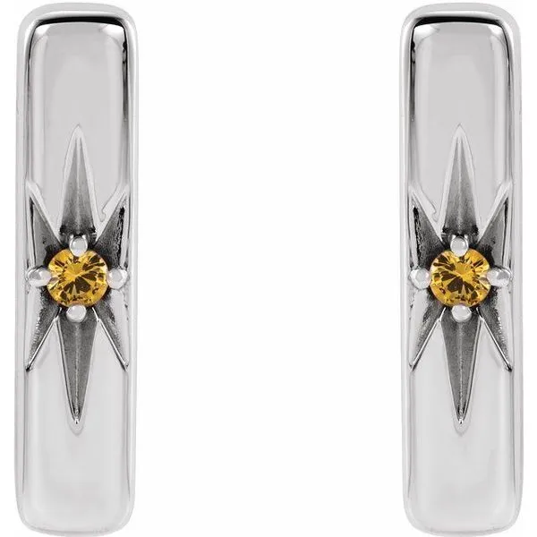 Accented Bar Earrings Image 2 Milan's Jewelry Inc Sarasota, FL