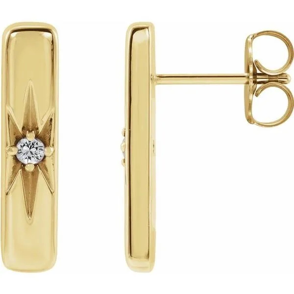 Accented Bar Earrings Hopman Jewelers Elkhart, IN