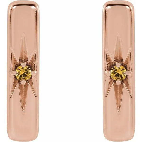 Accented Bar Earrings Image 2 Rasmussen Jewelers Spanish Fork, UT