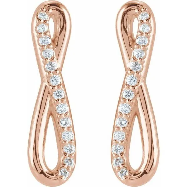 Infinity-Inspired Earrings Image 2 Milan's Jewelry Inc Sarasota, FL