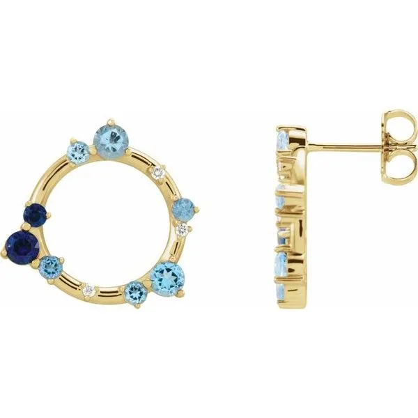 Circle Earrings Long Jewelers Chesapeake, VA