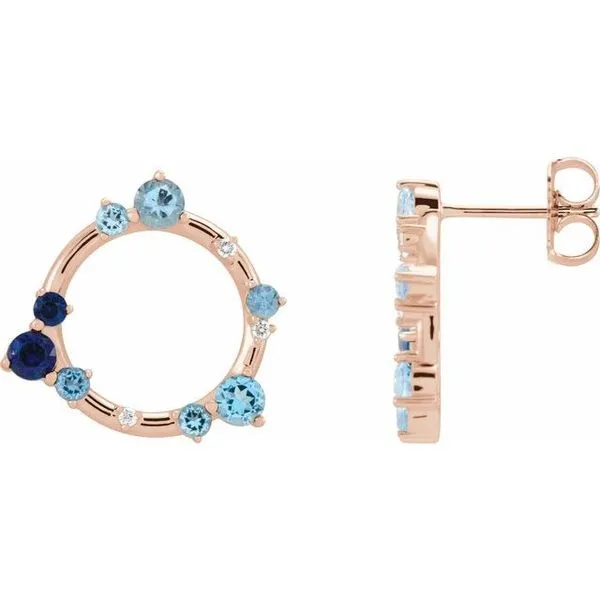 Circle Earrings Long Jewelers Chesapeake, VA