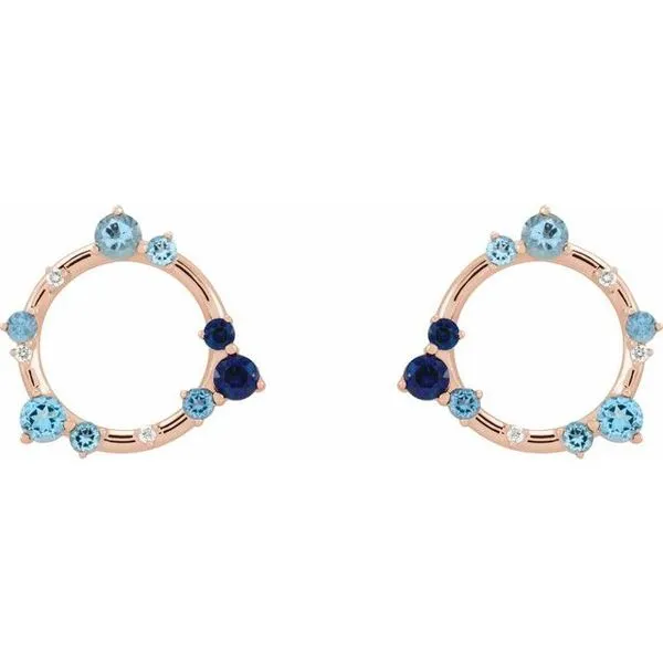 Circle Earrings Image 2 Diny's Jewelers Middleton, WI