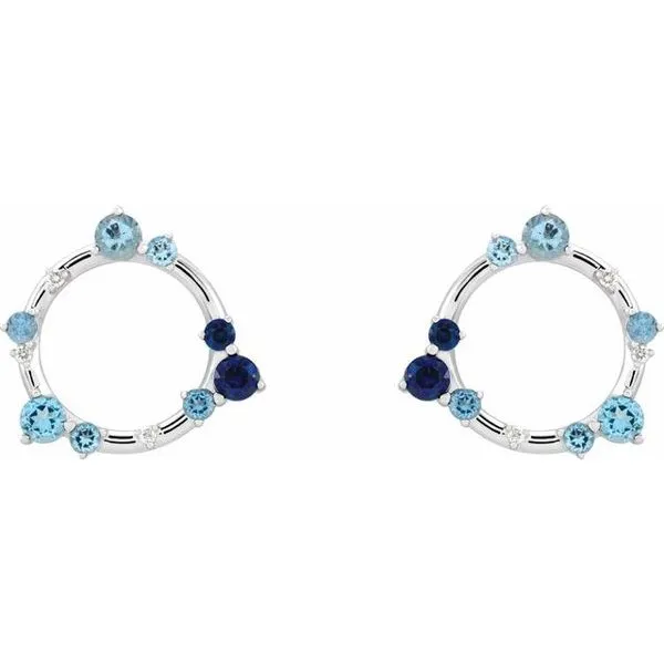 Circle Earrings Image 2 Long Jewelers Chesapeake, VA