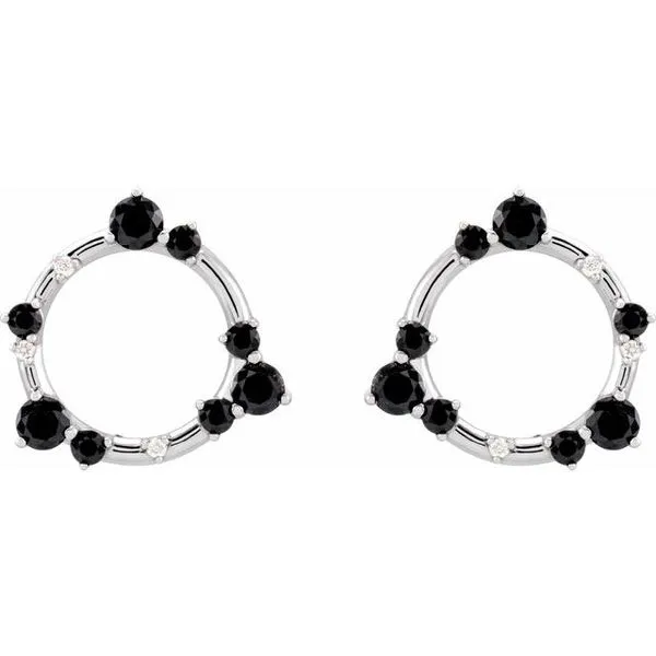 Circle Earrings Image 2 Milan's Jewelry Inc Sarasota, FL