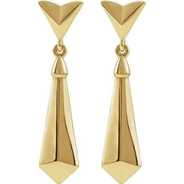 Geometric Dangle Earrings Image 2 J. Meredith Jewelers Delafield, WI