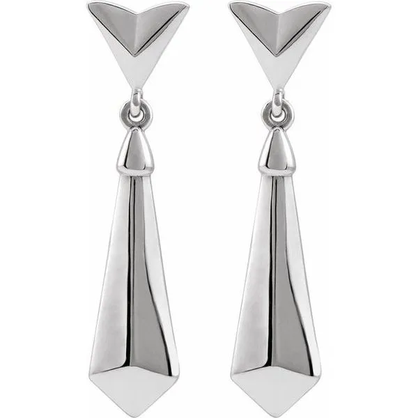 Geometric Dangle Earrings Image 2 James & Williams Jewelers Berwyn, IL