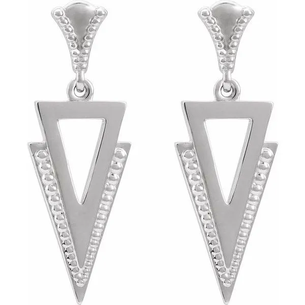 Geometric Dangle Earrings Image 2 Milan's Jewelry Inc Sarasota, FL