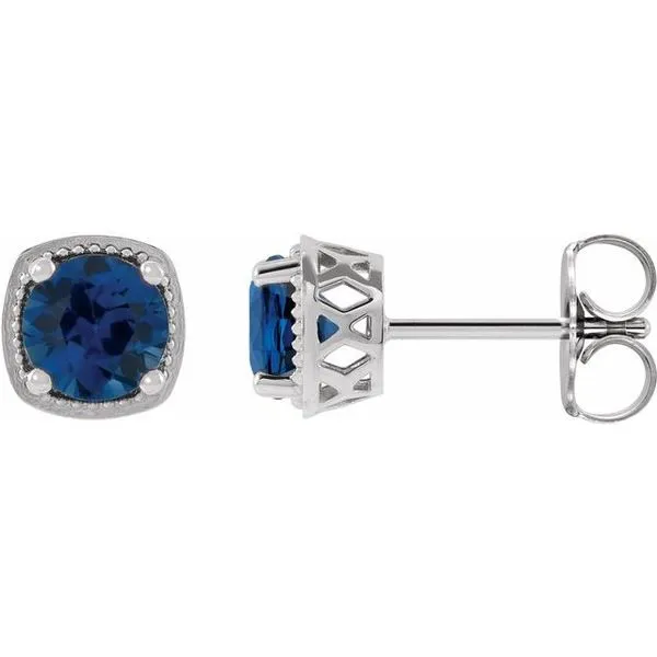 Round 4-Prong Earrings Long Jewelers Chesapeake, VA