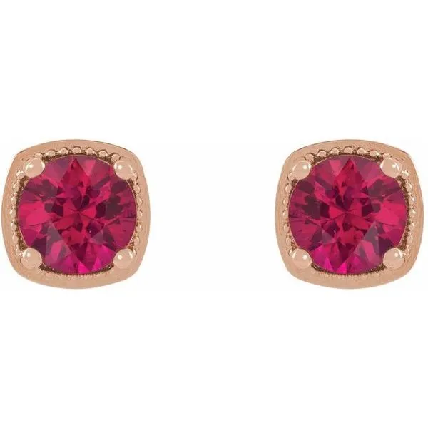 Round 4-Prong Earrings Image 2 Rasmussen Jewelers Spanish Fork, UT