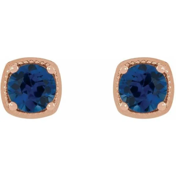 Round 4-Prong Earrings Image 2 Hopman Jewelers Elkhart, IN