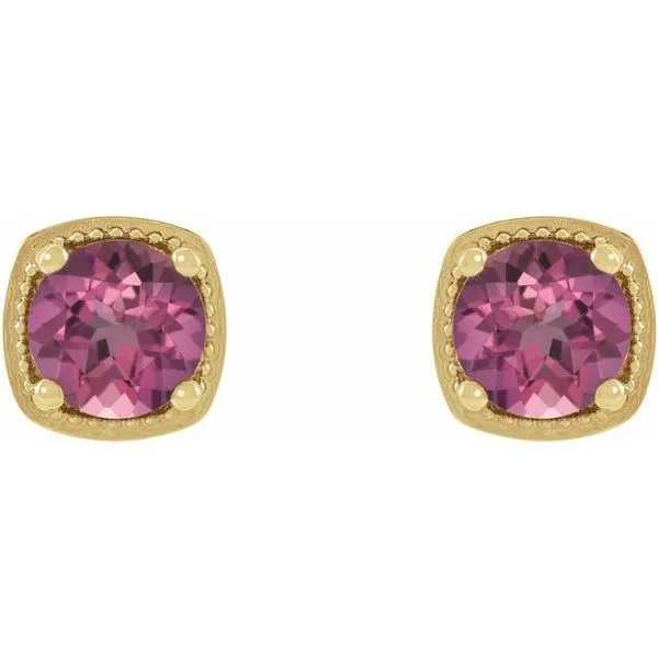 Round 4-Prong Earrings Image 2 Delfine's Jewelry Charleston, WV