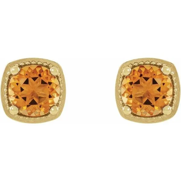 Round 4-Prong Earrings Image 2 Milan's Jewelry Inc Sarasota, FL