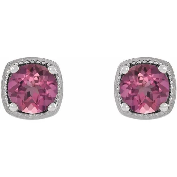Round 4-Prong Earrings Image 2 J. Meredith Jewelers Delafield, WI