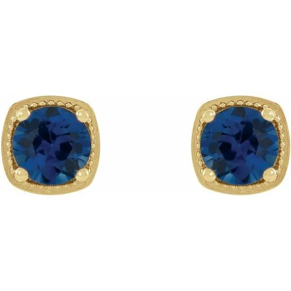 Round 4-Prong Earrings Image 2 Rasmussen Jewelers Spanish Fork, UT