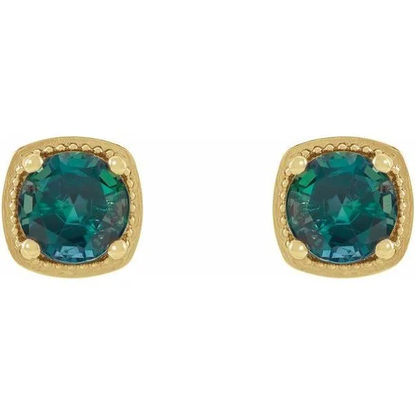 Round 4-Prong Earrings Image 2 Hopman Jewelers Elkhart, IN