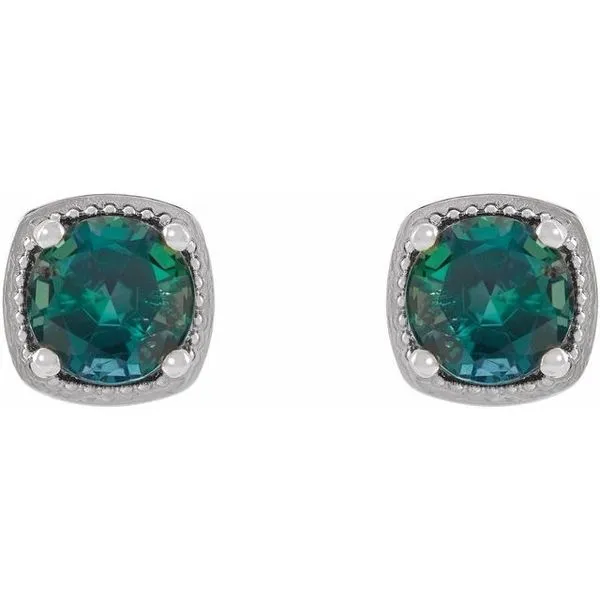 Round 4-Prong Earrings Image 2 J. Meredith Jewelers Delafield, WI