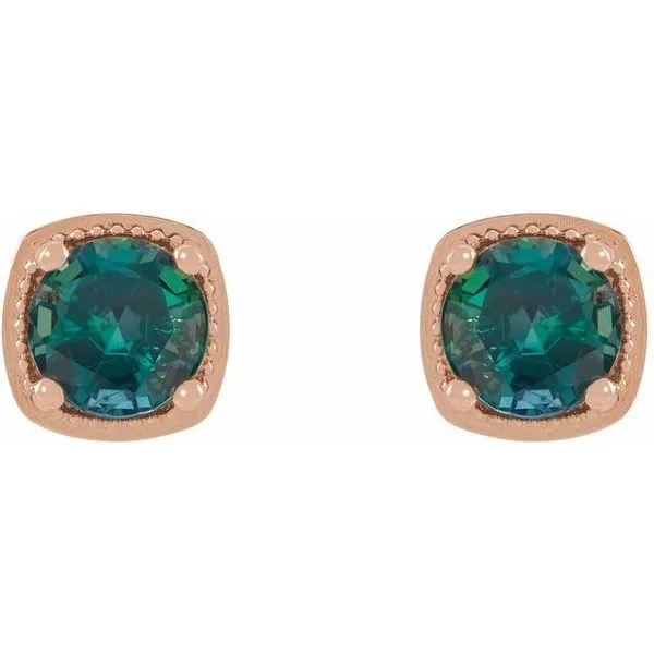 Round 4-Prong Earrings Image 2 Rasmussen Jewelers Spanish Fork, UT