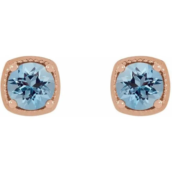 Round 4-Prong Earrings Image 2 Bauble Patch Jewelers Comstock Park, MI