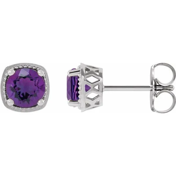 Round 4-Prong Earrings Rick's Jewelers California, MD