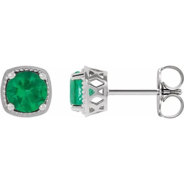 Round 4-Prong Earrings Hopman Jewelers Elkhart, IN