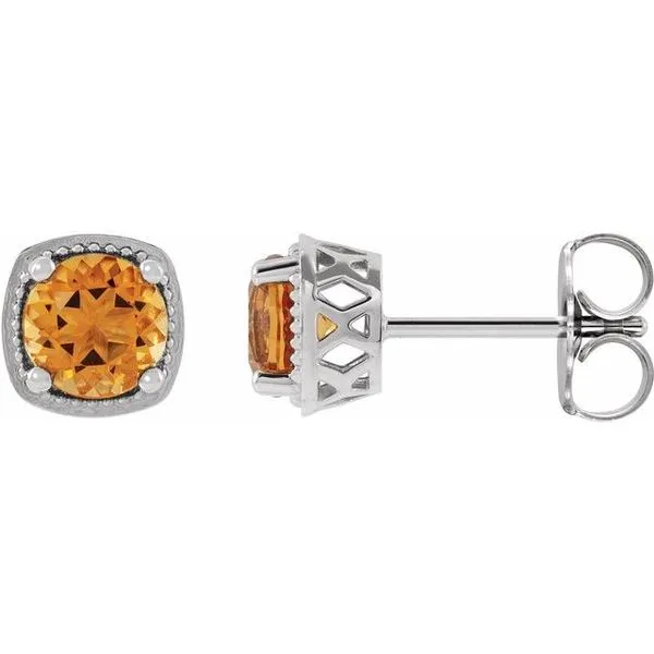 Round 4-Prong Earrings Rick's Jewelers California, MD