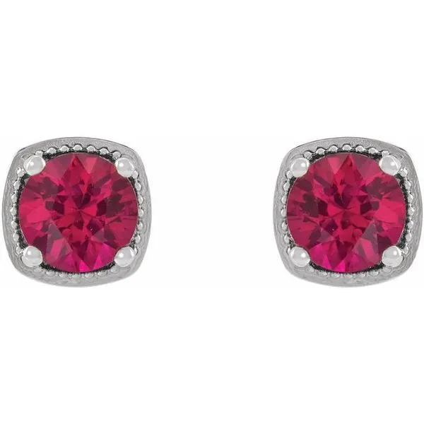 Round 4-Prong Earrings Image 2 Michael's Jewelry North Wilkesboro, NC