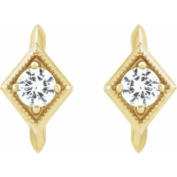 Geometric Hoop Earrings Image 2 Hopman Jewelers Elkhart, IN