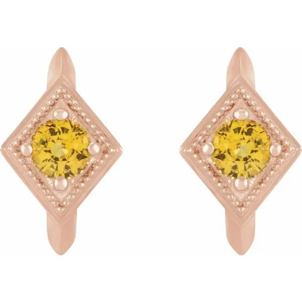 Geometric Hoop Earrings Image 2 James & Williams Jewelers Berwyn, IL