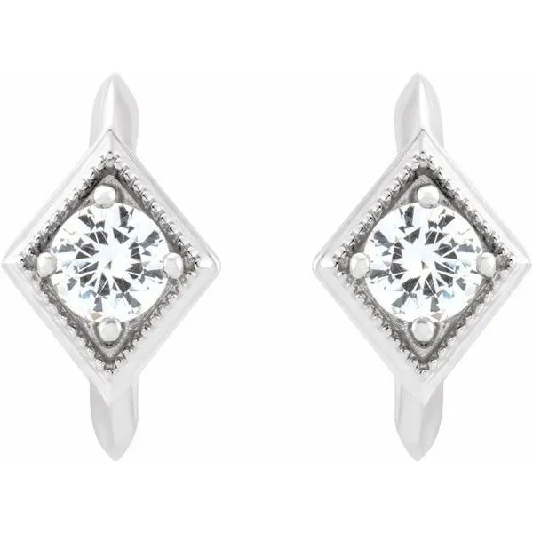 Geometric Hoop Earrings Image 2 James & Williams Jewelers Berwyn, IL