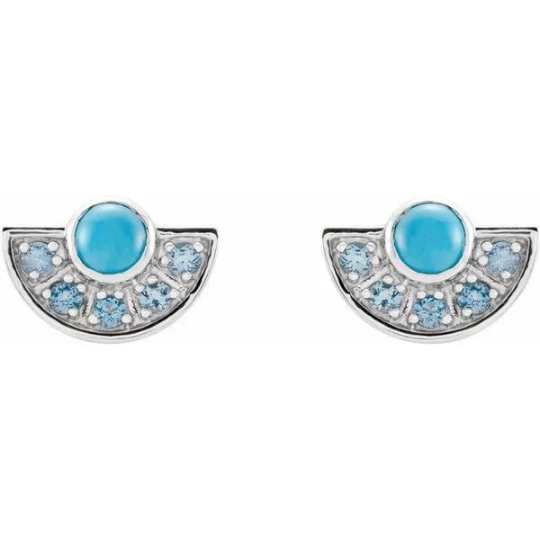 Fan Earrings Image 2 Milan's Jewelry Inc Sarasota, FL