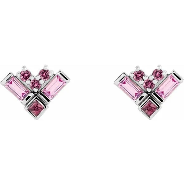 Cluster Earrings Image 2 James & Williams Jewelers Berwyn, IL